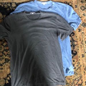 SET OF TWO James Perse standard soft cotton tees